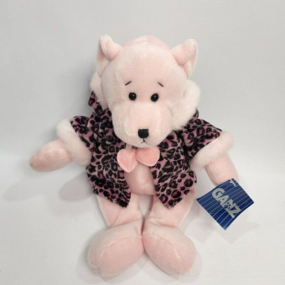Ganz 2000 Rachel Bear 12" Velvet Leopard Coat VG Plush - Picture 5 of 9